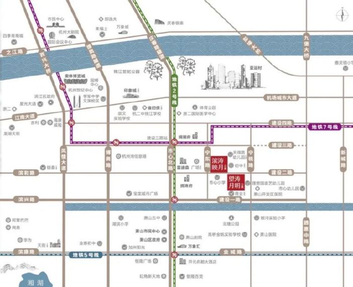 滨江望涛月明区位