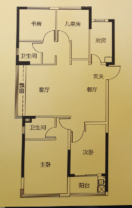 4室2厅2卫户型详情