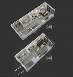 2室2厅2卫户型图