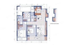 3室2厅2卫户型图