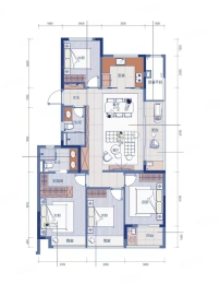 4室2厅2卫户型图