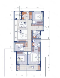 4室2厅2卫户型图