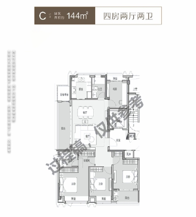 4室2厅2卫户型详情